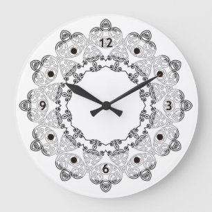 Farbe Ihr eigenes MANDALA - Farbbuch 3 Große Wanduhr