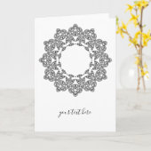 Farbe Ihr eigenes MANDALA - Farbbuch 3 Karte (Gelbe Blume)