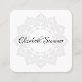 Farbe Ihr eigenes MANDALA - Farbbuch 3 Quadratische Visitenkarte (Vorderseite)