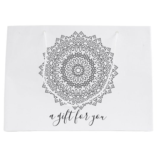 Farbe Ihr eigenes MANDALA - Farbbuch 4 Große Geschenktüte (Vorderseite)