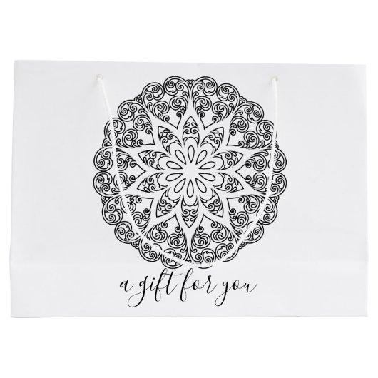 Farbe Ihr eigenes MANDALA - Farbbuch 4 Große Geschenktüte (Rückseite)