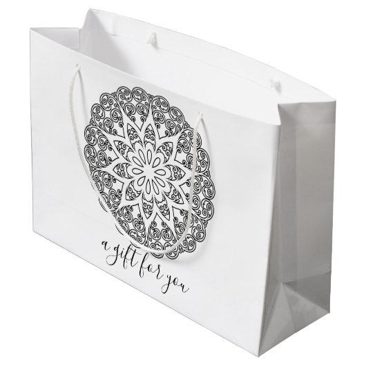 Farbe Ihr eigenes MANDALA - Farbbuch 4 Große Geschenktüte (Rückseite Schrägansicht)
