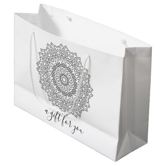 Farbe Ihr eigenes MANDALA - Farbbuch 4 Große Geschenktüte (Vorderseite Schrägansicht)