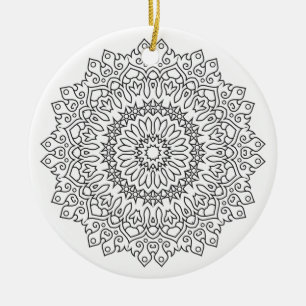 Farbe Ihr eigenes MANDALA - Farbbuch 4 Keramik Ornament