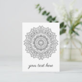 Farbe Ihr eigenes MANDALA - Farbbuch 4 Postkarte (Stehend Vorderseite)