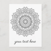 Farbe Ihr eigenes MANDALA - Farbbuch 4 Postkarte (Vorderseite)