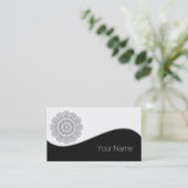 Farbe Ihr eigenes MANDALA - Farbbuch 4 Visitenkarte (Stehend Vorderseite)