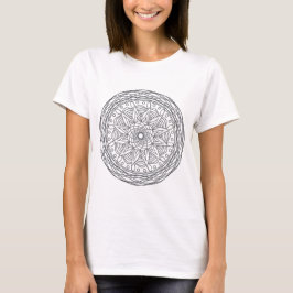 Farbe Ihr eigenes Mandala Shirt Erwachsenes Farben