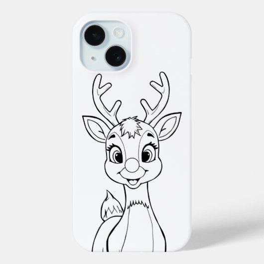 Farbe Ihr eigenes Weihnachtsgeschenk Rudolph iPhon Case-Mate iPhone Hülle (Rückseite)