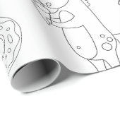 Farbe Ihr Personalisiertes Einhorn-Geschenk Geschenkpapier (Rolleneckpunkt)