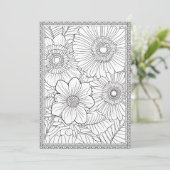 Farbe Ihre eigene elegante Blumenkarte Dankeskarte (Stehend Vorderseite)