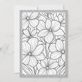 Farbe Ihre eigene elegante Blumenkarte Dankeskarte