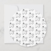 Farbe Ihre eigene Weihnachtskarte für den Katzenzi Feiertagskarte (Rückseite)