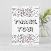 Farbe Ihre eigenen Dank Karte Schmetterling. (Stehend Vorderseite)