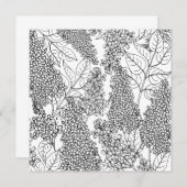 Farbe Ihre eigenen Lilac-Blume Mitteilungskarte (Vorne/Hinten)