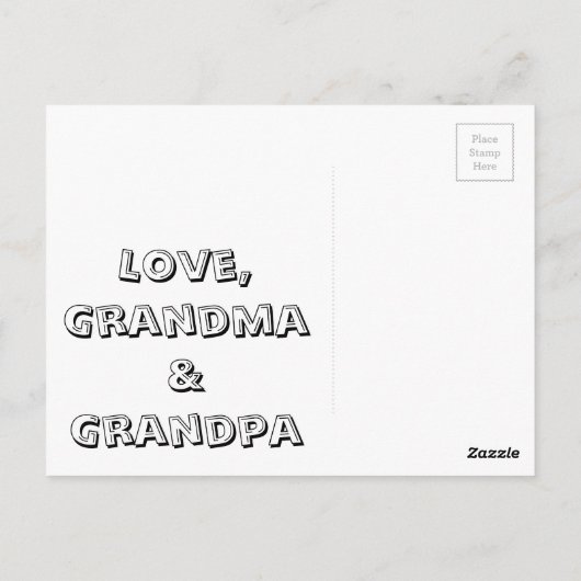 Farbe Ihre eigenen Owl DIY Geschenke Postkarte (Rückseite)