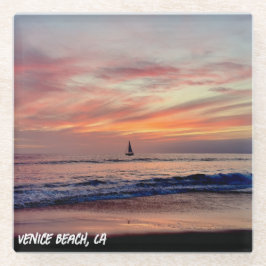 Farbe Ihre Träume - Venice Beach, CA Glasuntersetzer