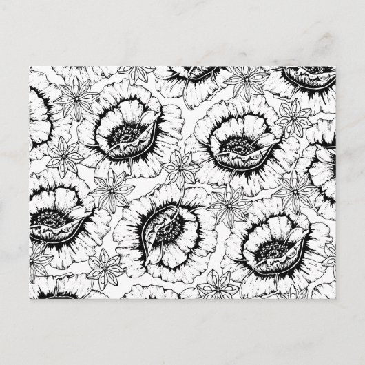 Farbe Ihrer eigenen Anemone-Blume Postkarte (Vorderseite)