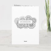 Farbe Ihrer eigenen Grußkarte Karte (Rückseite)