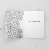 Farbe Ihrer eigenen Grußkarte Karte (Innenseite)