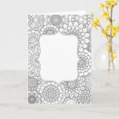 Farbe Ihrer eigenen Grußkarte Karte (Gelbe Blume)