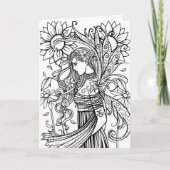 Farbe Ihrer eigenen Kartenhalterung und Blume Karte (Vorderseite)