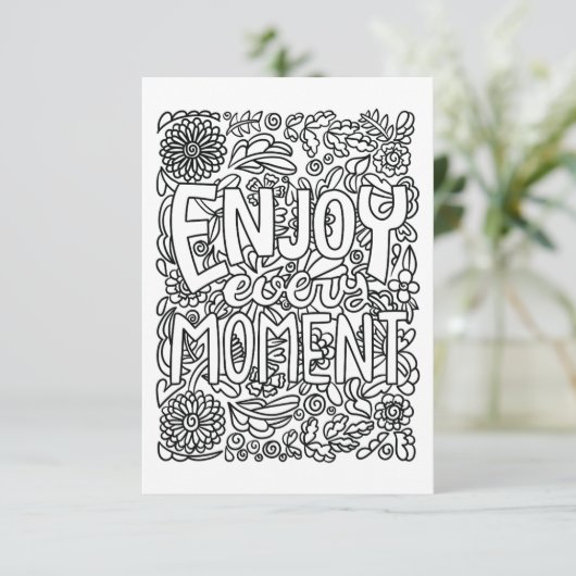 Farbe Ihrer eigenen Note Dankeskarte (Stehend Vorderseite)