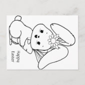 Farbe Ihrer eigenen Osterkarte Postkarte (Vorderseite)