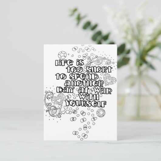 Farbe Ihrer eigenen Postkarte (Stehend Vorderseite)