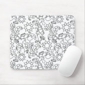 Farbe Ihrer eigenen Sonnenblumenmuster Mousepad (Mit Mouse)