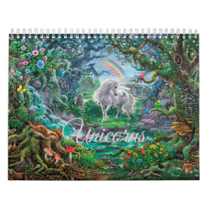 Farbe Ihrer Kinder Einhorn-Kalender Kalender