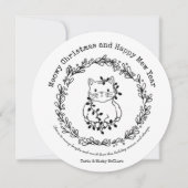 Farbe Ihres eigenen Katzenkreises Weihnachten (Vorderseite)