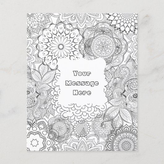 Farbe Ihres eigenen Mandala-Posters Flyer (Vorne)