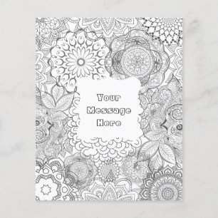 Farbe Ihres eigenen Mandala-Posters Flyer