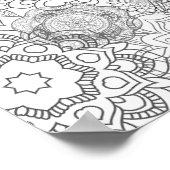 Farbe Ihres eigenen Mandala-Posters Poster (Ecke)