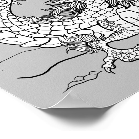 Farbe Ihres eigenen Perlendrachen Poster (Ecke)