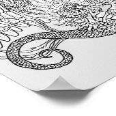 Farbe Ihres eigenen Quetzacoatals Poster (Ecke)