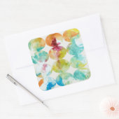 Farbe II Quadratischer Aufkleber (Umschlag)