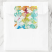 Farbe II Quadratischer Aufkleber (Tasche)