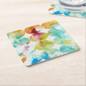 Farbe II Rechteckiger Pappuntersetzer (angewinkelt)