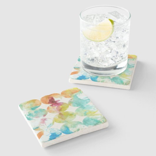 Farbe II Steinuntersetzer (Seitenansicht)