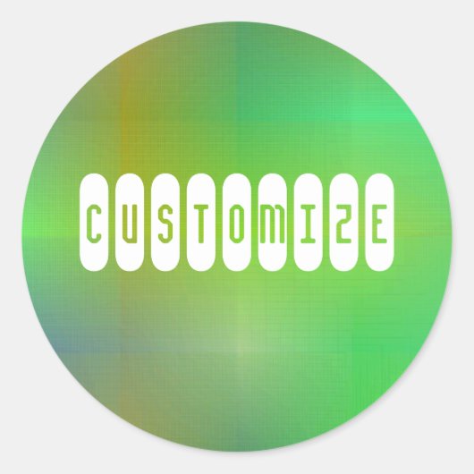 Farbe II - Vorlage Runder Aufkleber (Vorderseite)