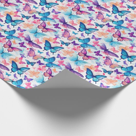 Farbe im Aquarellstil - Whimsikkugel Geschenkpapier (Ecke)