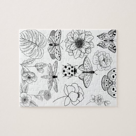 Farbe im eigenen Gartenpuzzle Puzzle (Horizontal)