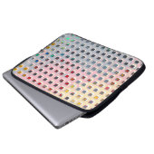 Farbe im Raster Laptopschutzhülle (Vorne Knopf)