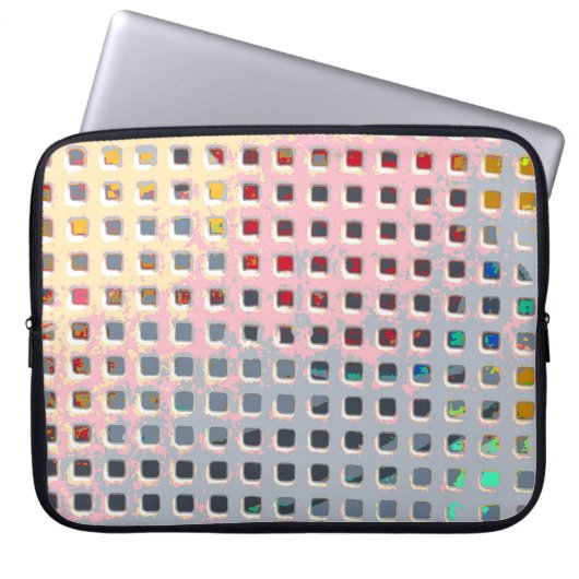 Farbe im Raster Laptopschutzhülle (Vorderseite)
