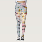 Farbe im Raster Leggings (Vorderseite)