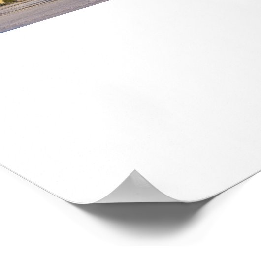 Farbe im Schneeband Poster (Ecke)