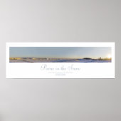 Farbe im Schneeband Poster (Vorne)