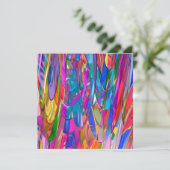 Farbe in Bewegung Karte (Stehend Vorderseite)